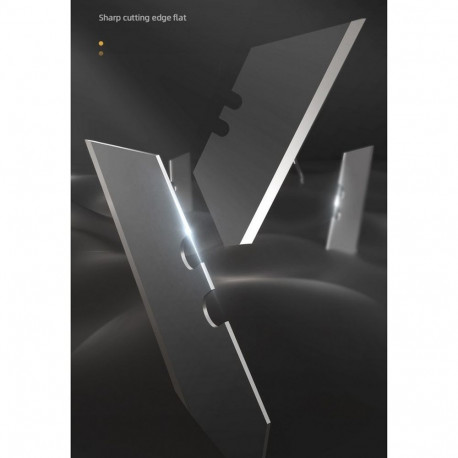 Технический нож "Home Series Black" Deli HT4008 Т-образное лезвие с механизмом автоматического возврата, эксклюзивный дизайн, корпус из высококачественного софттач пластика-4