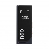 Лазерный дальномер "Home Series Black" Deli DL331150 диапазон измерений 0,05~50м, точность измерения ±3мм, 370 мАч, OLED дисплей, Type-C, вес 48 грамм, эксклюзивный дизайн