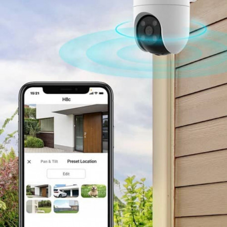 Камера видеонаблюдения Ezviz H8C 4MP уличная поворотная Wi-Fi камера-13