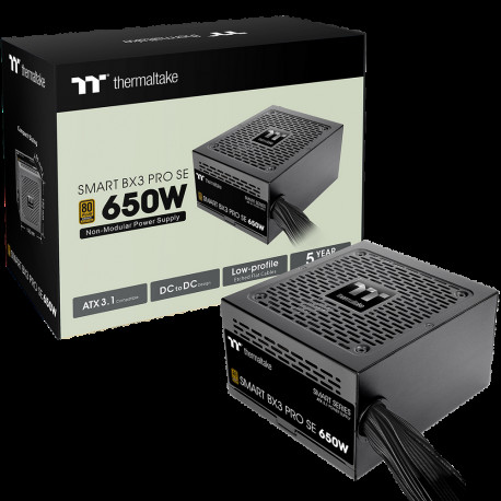 Блок питания Thermaltake Smart BX3 Pro SE/0650W/Non Modular/Non Light/Single Voltage/Analog/80 PlusBronze/EU/Non JP CAP/Etched Flat Cables/Gen 5-1