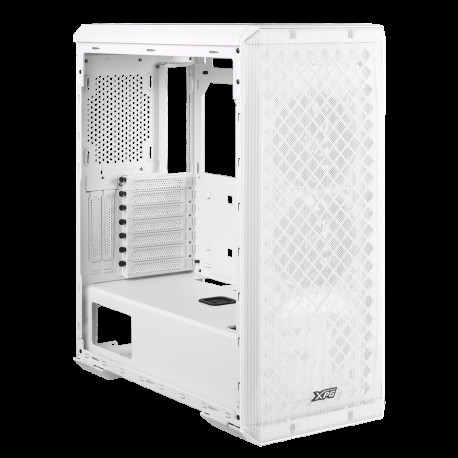 Корпус XPG DEFENDER WHITE [DEFENDER-WHCWW] (Midi-Tower, белый, TG, 120mm fan*3)-2