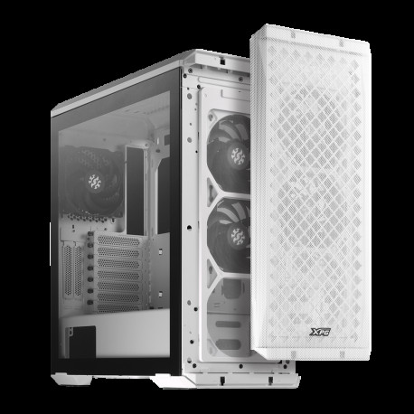 Корпус XPG DEFENDER WHITE [DEFENDER-WHCWW] (Midi-Tower, белый, TG, 120mm fan*3)-4