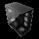Корпус XPG INVADER X BLACK (INVADERXMT-BKCWW) Mid-Tower Gaming ATX PC Case with Panoramic View, Tempered Glass Panels, and RGB Lighting Black