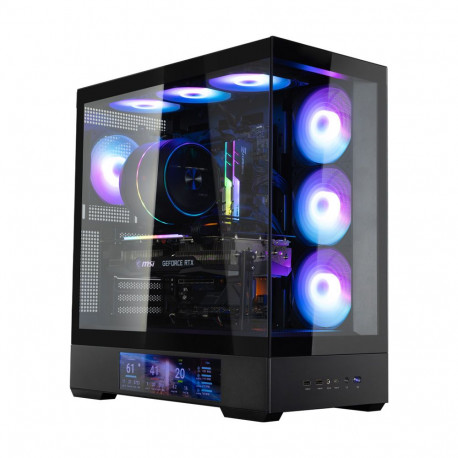 Корпус для ПК Zalman P40 DS Black ATX Mid Tower PC Case, 120mm ARGB Fanx4-4