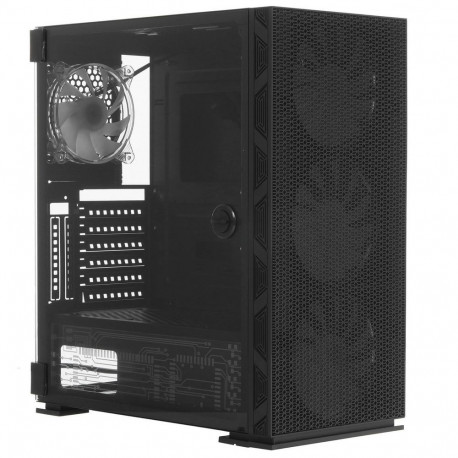 Корпус SOEYI «AX8-B20 SOEYI ATX case with black coating front panel with flat bigger mesh, without»-3