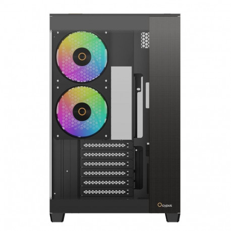 Корпус для ПК Ocypus Case Delta C74 BK ARGB ATX / win / black / 2 ARGB fans / no PSU /Tempered Glass-2