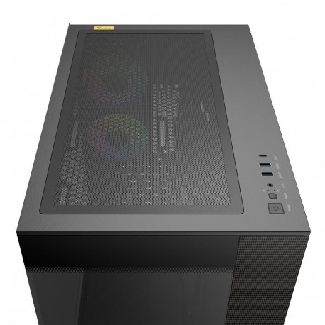 Корпус для ПК Ocypus Case Delta C74 BK ARGB ATX / win / black / 2 ARGB fans / no PSU /Tempered Glass-6