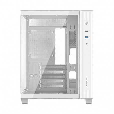 Корпус Case ID-Cooling VIEW 500 White mATX/win TG/ no fan/ Gen2 Type C/ CPU 162mm/ GPU 407mm/ no PSU-2