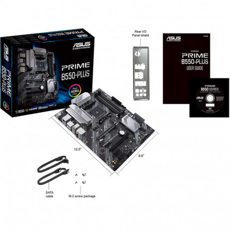Материнская плата ASUS PRIME B550-PLUS AM4 ATX 4xDDR4 2хPCIEx16 3хPCIEx1 2xM.2 USB-C DP HDMI GLAN RTL{10} (782340)-3