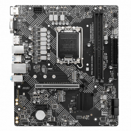 Материнская плата MSI PRO H610M-G DDR4 H610, LGA1700, 2*DDR4, 1*PCIEx16, 1*PCIEx1, 1*M.2, 4*USB3.2Gen1, 6*USB2.0, 4*SATA3.0, 1G, VGA, DP, HDMI, M-ATX, RTL-1