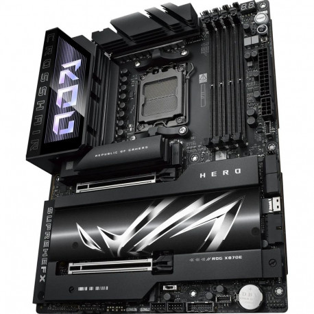 Материнская плата ASUS ROG CROSSHAIR X870E HERO AM5 ATX 4xDDR5 2xPCIEx16 5xM.2 4xUSB-C HDMI 2.5GLAN 5GLAN Wi-Fi 7-4