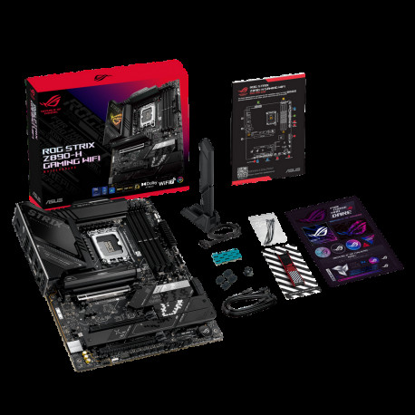 Материнская плата ASUS ROG STRIX Z890-H GAMING WIFI LGA1851 ATX 4xDDR5 3xPCIEx16 4xM.2 2xUSB-C DP HDMI 5GLAN Wi-Fi 7-11