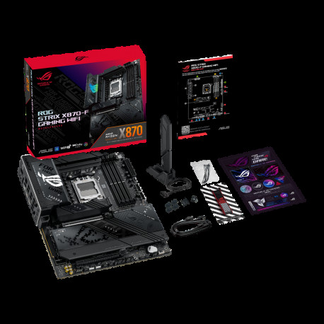 Материнская плата ASUS ROG STRIX X870-F GAMING WIFI AM5 ATX 4xDDR5 2xPCIEx16 4xM.2 3xUSB-C DP HDMI 2.5GLAN Wi-Fi 7-11