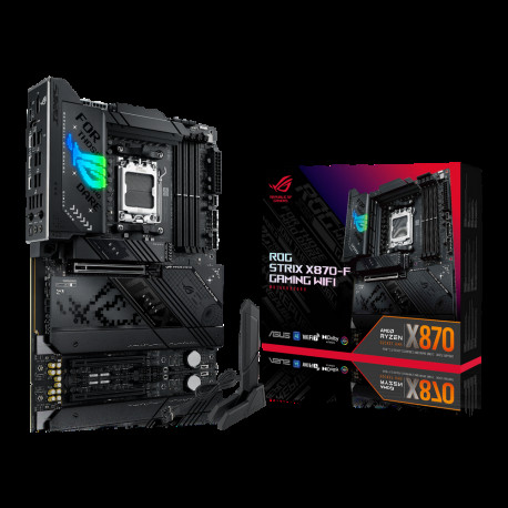 Материнская плата ASUS ROG STRIX X870-F GAMING WIFI AM5 ATX 4xDDR5 2xPCIEx16 4xM.2 3xUSB-C DP HDMI 2.5GLAN Wi-Fi 7