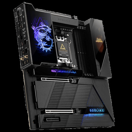 Материнская плата MSI MEG X870E GODLIKE X870E, AM5, 4*DDR5, 2*PCIEx16, 1*PCIEx4, 7*M.2, 7*TypeC, 8*USB3.2Gen2, 4*USB3.2Gen1, 4*USB2.0, 4*SATA3.0, 10G, 5G, 2*Type-C(DP), E-ATX, RTL-2