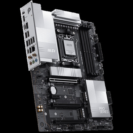 Материнская плата MSI PRO X870E-P WIFI X870E, AM5, 4*DDR5, 3*PCIEx16, 1*PCIEx1, 3*M.2, 2*TypeC, 2*USB3.2Gen2, 6*USB3.2Gen1, 10*USB2.0, 4*SATA3.0, 5G, Type-C(DP), HDMI, ATX, RTL-3