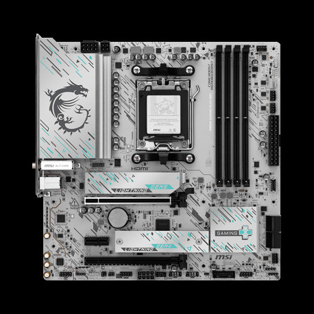 Материнская плата MSI B850M GAMING PLUS WIFI B850, AM5, 4*DDR5, 4*PCIEx16, 1*PCIEx1, 3*M.2, 3*TypeC, 1*USB3.2Gen2, 5*USB3.2Gen1, 8*USB2.0, 4*SATA3.0, 5G, DP, ATX, RTL-1