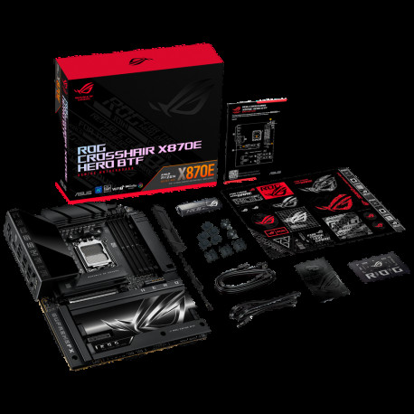 Материнская плата ASUS ROG CROSSHAIR X870E HERO BTF AM5 ATX 4xDDR5 PCIEx16 PCIEx4 5xM.2 4xUSB-C HDMI 5GLAN 2.5GLAN Wi-Fi 7-11