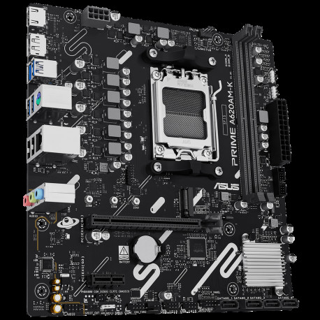 Материнская плата ASUS PRIME A620AM-K AM5 mATX 2xDDR5 PCIEx16 PCIEx1 M.2 DP HDMI GLAN-2