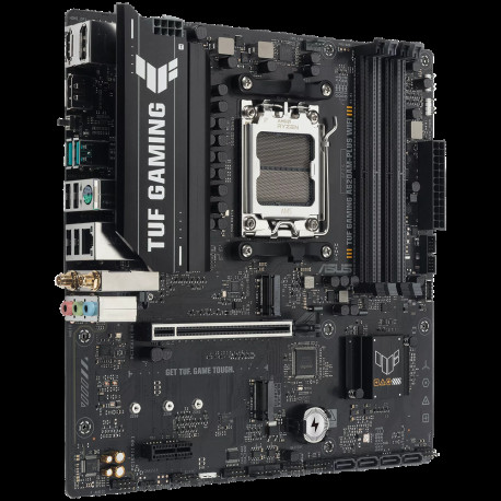 Материнская плата ASUS TUF GAMING A620AM-PLUS WIFI AM5 mATX 4xDDR4 PCIEx16 2xPCIEx1 2xM.2 2xDP HDMI 2.5GLAN WIFI 6-3
