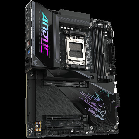Материнская плата Gigabyte X870E AORUS PRO X3D X870E, AM5, 4*DDR5, 3*PCIEx16, 4*M.2, 2*TypeC, 5*USB3.2Gen2, 7*USB3.2Gen1, 4*USB2.0, 4*SATA3.0, 5G, 2*Type-C(DP), HDMI, ATX, RTL-3