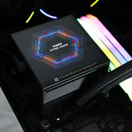 Жидкостная система охлаждения Thermalright Cooler Hyper Vision 360 Argb Black/ Display/ all Intel/AMD-11
