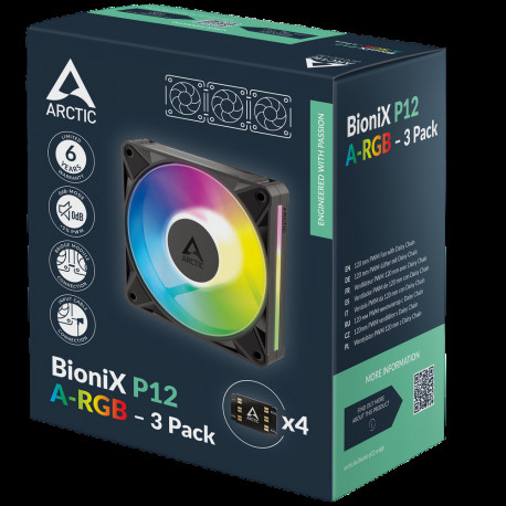 Вентилятор корпусной ARCTIC BioniX P12 A-RGB - 3 Pack (ACFAN00337A)-9