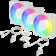 Вентилятор корпусной ARCTIC BioniX P12 A-RGB (White) - 3 Pack (ACFAN00338A)