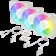 Вентилятор корпусной ARCTIC BioniX P14 A-RGB (White) - 3 Pack (ACFAN00342A)
