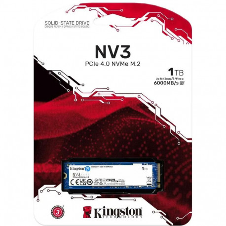 Твердотельный накопитель SSD Kingston SSD Kingston PCIe 4.0 x4 1TB SNV3S/1000G NV3 M.2 2280-2