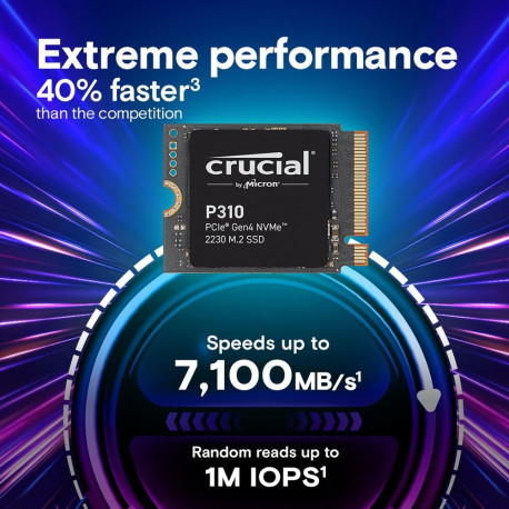 Твердотельный накопитель SSD Crucial P310 1TB PCIe Gen4 NVMe 2230 M.2 SSD CT1000P310SSD2-2