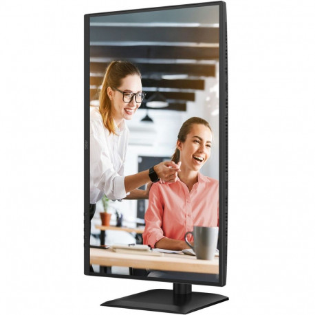 Монитор 27" AOC Q27E4CV IPS, 2560x1440, 120Hz, 4ms, 350сd/m, 1500:1 | HDMI(2.0), DP(1.4), Type-C(PD-90W), 4xUSB 3.2, RJ45 | HAS, Pivot, Swivel, InPSU, Speakers, Vesa 100, Black-8