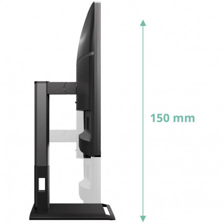 Монитор 27" AOC Q27P4U IPS, 2560x1440, 120Hz, 4ms, 350сd/m, 1500:1 | 2xHDMI(2.0), DP(1.2), Type-C(PD-15W), 3xUSB 3.2 | HAS, Pivot, Swivel, InPSU, Speakers, Vesa 100, Black-17