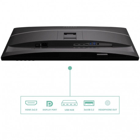Монитор 27" AOC Q27P4U IPS, 2560x1440, 120Hz, 4ms, 350сd/m, 1500:1 | 2xHDMI(2.0), DP(1.2), Type-C(PD-15W), 3xUSB 3.2 | HAS, Pivot, Swivel, InPSU, Speakers, Vesa 100, Black-18