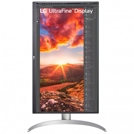Монитор 27" LG 27UP850K-W IPS, 3840x2160, 60Hz, 5ms, 400сd/m, 1200:1, HDR10 | 2xHDMI(2.0), DP(1.4), Type-C(PD-90W), 2xUSB3.0 | HAS, Swivel, ExPSU, Speakers, Vesa 100, Black/Silver-4