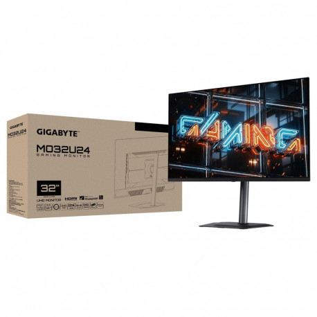 Монитор 31.5" Gigabyte MO32U24 EK Black (31,5 "QD-OLED, 10bits 3840 x 2160, 240Hz, 2xHDMI 2.1, DP 1.4, 3xUSB 3.2, USB Type-C (18Вт), 0,03 ms,178°/178°, 300 нит (типичная), 1000 нит (пиковая), 1,5 М:1, Pivot)-6