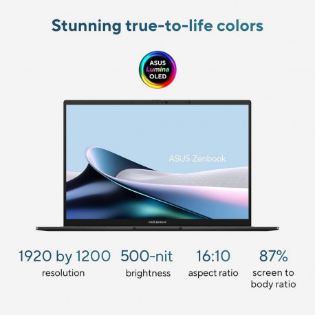 Ноутбук ASUS Zenbook 14 UX3405CA-U7512 Intel Core Ultra 7 255H/16Gb (soldered D5)/SSD512Gb/UMA/14"/OLED/Touch/WUXGA/1920x1200/120Hz/Win11 (SL English)/Grey/1.28kg-1