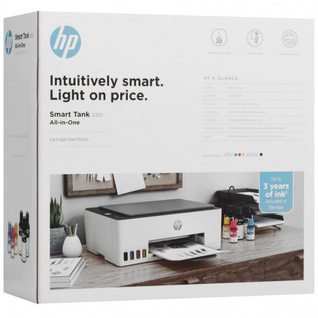 HP Smart Tank 520 А4, МФУ, струйное, цветное, 22стр/мин, 4800x1200dpi, 980МГц, 64Мб,USB (1F3W2A)-9