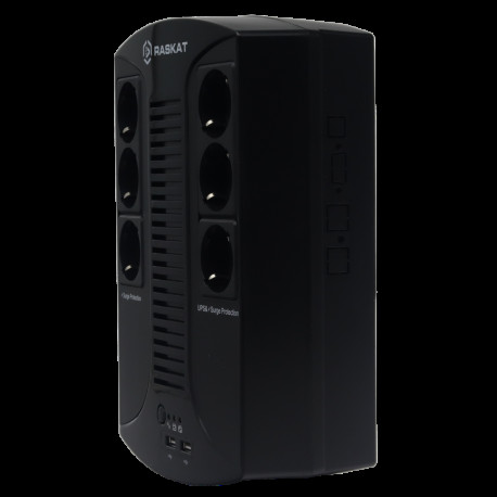 Источник бесперебойного питания ИБП Raskat VS-850VA 850VA, 510Вт, 6хCEE 7-3