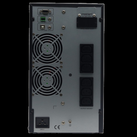 Источник бесперебойного питания ИБП Raskat HIO-3000VA+ (3000ВА, 2700Вт, 6xIEC320, LCD, USB type-B, 1xRS232, чистая синусоида)-3