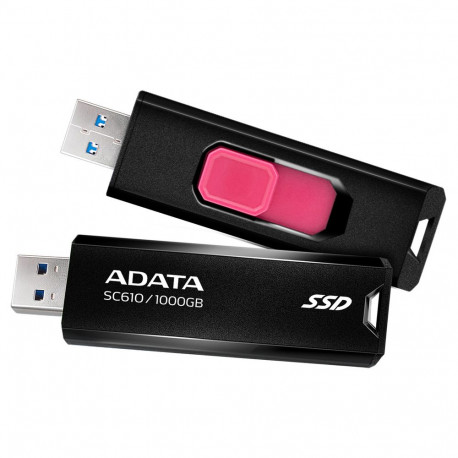 Твердотельный накопитель SSD ADATA SC610 1TB Black External USB 3.2 Gen2, 550/500 RTL-6