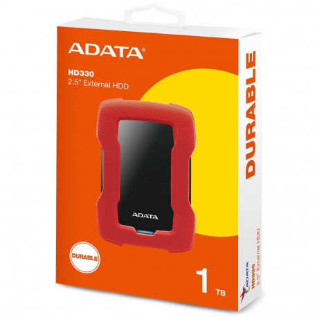 Жесткий диск внешний ADATA HD330 AHD330-1TU31-CRD 1TB 2.5" USB 3.1, LED Indicator, Shock Sensor Protection, Win/Mac/Linux, Red, RTL {20}, (465481)-7