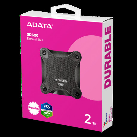 Твердотельный накопитель SSD ADATA 2.5" 2TB SD620 BLACK USB 3.1, 520/460-5